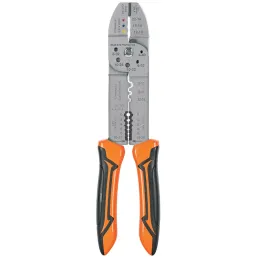 Alicates Pela Cable 10" 20-10 AWG 10Mordazas Truper 17358 Truper-Pela Cable 10" Pulgadas, 6 Calibres y 10 Mordazas para Crimpar 