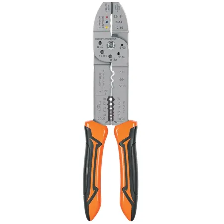 Alicates Pela Cable 10" 20-10 AWG 10Mordazas Truper 17358 Truper-Pela Cable 10" Pulgadas, 6 Calibres y 10 Mordazas para Crimpar 