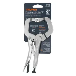 Alicates de Presion 6" Tipo C Fijo Acarbono Truper 17416 Truper-Alicates de Presion 6" Tipo C Fijo Acarbono Truper 17416 Mordaza