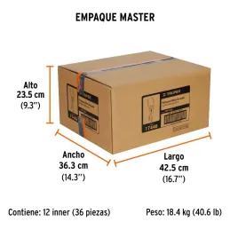 Alicates de Presion 9" para Filtro de aceite Acarbono Truper 17446 Truper-Alicates de Presion 9" para Filtro de aceite Acarbono 