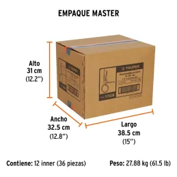 Alicates de Presion 8" de cadena 50cm Acarbono Truper 17438 Truper-Alicates de Presion 8" de cadena 50cm Acarbono Truper 17438 C