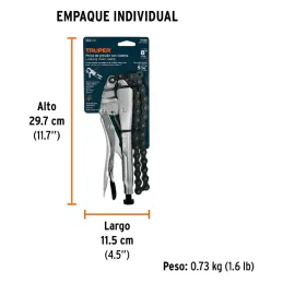 Alicates de Presion 8" de cadena 50cm Acarbono Truper 17438 Truper-Alicates de Presion 8" de cadena 50cm Acarbono Truper 17438 C