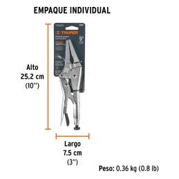 Alicates de Presion 9" Punta Larga CrMolibdeno Truper 17433 Truper-Alicates de Presion 9" Punta Larga CrMolibdeno Truper 17433 M