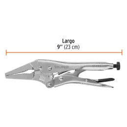 Alicates de Presion 9" Punta Larga CrMolibdeno Truper 17433 Truper-Alicates de Presion 9" Punta Larga CrMolibdeno Truper 17433 M