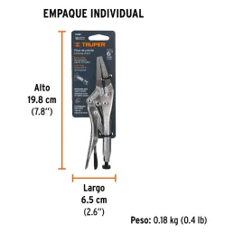 Alicates de Presion 6" Punta Larga CrMolibdeno Truper 17432 Truper-Alicates de Presion 6" Punta Larga CrMolibdeno Truper 17432 M