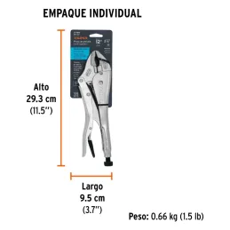 Alicates de Presion 12" Curvo CrMolibdeno Truper 17429 Truper-Alicates de Presion 12" Curvo CrMolibdeno Truper 17429 Mordazas cu