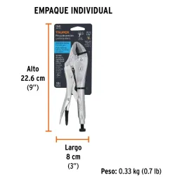 Alicates de Presion 7" Curvo CrMolibdeno Truper 17421 Truper-Alicates de Presion 7" Curvo CrMolibdeno Truper 17421 Mordazas curv