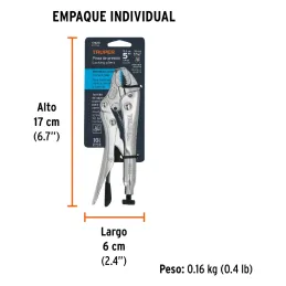 Alicates de Presion 5" Curvo CrMolibdeno Truper 17420 Truper-Alicates de Presion 5" Curvo CrMolibdeno Truper 17420 Mordazas curv