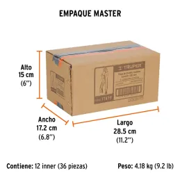 Alicates de Presion 4" Curvo CrMolibdeno Truper 17419 Truper-Alicates de Presion 4" Curvo CrMolibdeno Truper 17419 Mordazas curv
