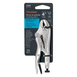 Alicates de Presion 4" Curvo CrMolibdeno Truper 17419 Truper-Alicates de Presion 4" Curvo CrMolibdeno Truper 17419 Mordazas curv