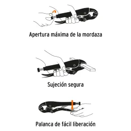 Alicates de Presion 10" Recto CrMolibdeno Truper 17424 Truper-Alicates de Presion 10" Recto CrMolibdeno Truper 17424 Mordazas re