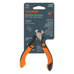 Alicates Tenaza 4" ComfortGrip CrVanadio Truper 17368 Truper-Alicate tipo tenaza 4" Comfort Grip acero al cromo vanadio, PM-TN4 
