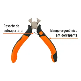 Alicates Tenaza 4" ComfortGrip CrVanadio Truper 17368 Truper-Alicate tipo tenaza 4" Comfort Grip acero al cromo vanadio, PM-TN4 