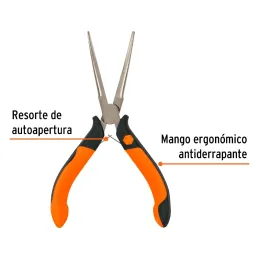 Alicates de punta de aguja 6" ComfortGrip CrVanadio Truper 17369 Truper-Alicates de punta de aguja 6" ComfortGrip CrVanadio Trup