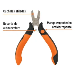 Alicates de Corte diagonal 4" ComfortGrip CrVanadio Truper 17367 Truper-Alicates de Corte diagonal 4" ComfortGrip CrVanadio Trup