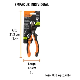 Alicates de punta curva 6" Aislado 1000v ComfortGrip CrVanadio Truper 17337 Truper-Alicates de punta curva 6"  Aislado 1000v Com