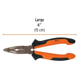 Alicates de punta curva 6" Aislado 1000v ComfortGrip CrVanadio Truper 17337 Truper-Alicates de punta curva 6"  Aislado 1000v Com