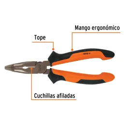 Alicates de punta curva 6" Aislado 1000v ComfortGrip CrVanadio Truper 17337 Truper-Alicates de punta curva 6"  Aislado 1000v Com