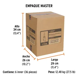 Alicates de punta y corte 8" Aislado 1000v ComfortGrip CrVanadio Truper 17336 Truper-Alicates de punta y corte 8" Aislado 1000v 