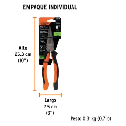 Alicates de punta y corte 8" Aislado 1000v ComfortGrip CrVanadio Truper 17336 Truper-Alicates de punta y corte 8" Aislado 1000v 