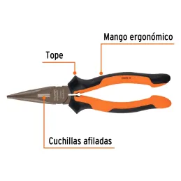 Alicates de punta y corte 8" Aislado 1000v ComfortGrip CrVanadio Truper 17336 Truper-Alicates de punta y corte 8" Aislado 1000v 