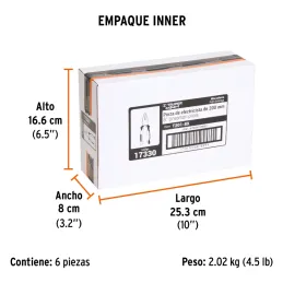 Alicates universal 8" Aislado 1000v ComfortGrip CrVanadio Truper 17330 Truper-Alicates universal 8" Aislado 1000v ComfortGrip Cr