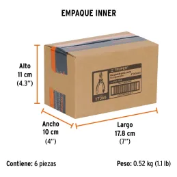 Alicates de punta y corte 5" ComfortGrip CrVanadio Truper 17366 Truper-Alicates de punta y corte 5" ComfortGrip CrVanadio Truper
