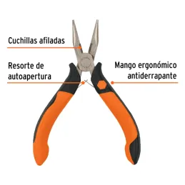 Alicates de punta y corte 5" ComfortGrip CrVanadio Truper 17366 Truper-Alicates de punta y corte 5" ComfortGrip CrVanadio Truper