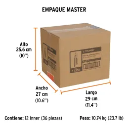Alicates picoloro 8" Acarbono MangoPVC Truper 17350 Truper-Alicates picoloro 8" Acarbono MangoPVC Truper 17350 Fabricada en acer