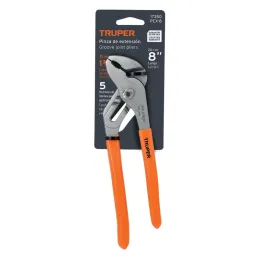 Alicates picoloro 8" Acarbono MangoPVC Truper 17350 Truper-Alicates picoloro 8" Acarbono MangoPVC Truper 17350 Fabricada en acer