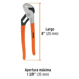 Alicates picoloro 8" Acarbono MangoPVC Truper 17350 Truper-Alicates picoloro 8" Acarbono MangoPVC Truper 17350 Fabricada en acer