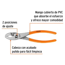 Alicates de mecanico 10" Acarbono MangoPVC Truper 17302 Truper-Alicates de mecanico 10" Acarbono MangoPVC Truper 17302 Fabricada