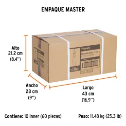 Alicates de mecanico 6" ACarbono MangoPVC Truper 17300 Truper-Alicate de mecanico 6" acero al carbono mango de vinil, PCH-6 1730