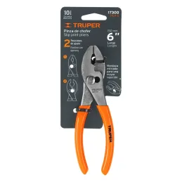 Alicates de mecanico 6" ACarbono MangoPVC Truper 17300 Truper-Alicate de mecanico 6" acero al carbono mango de vinil, PCH-6 1730