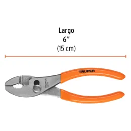 Alicates de mecanico 6" ACarbono MangoPVC Truper 17300 Truper-Alicate de mecanico 6" acero al carbono mango de vinil, PCH-6 1730