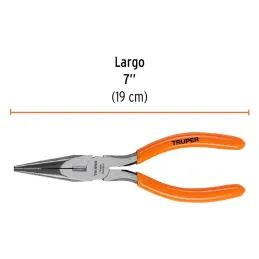 Alicates de punta y corte 7" CrVanadio MangoPVC Truper 17315 Truper-Alicates de punta y corte 7" CrVanadio MangoPVC Truper 17315