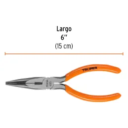 Alicates de punta y corte 6" CrVanadio MangoPVC Truper 17309 Truper-Alicates de punta y corte 6" CrVanadio MangoPVC  Truper 1730