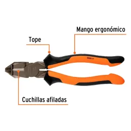 Alicates universal 8" Aislado 1000v ComfortGrip CrVanadio Truper 12350 Truper-Alicates universal 8" Aislado 1000v ComfortGrip Cr