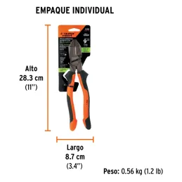 Alicates universal 9" Aislado 1000v ComfortGrip CrVanadio Truper 12351 Truper-Alicates universal 9" Aislado 1000v ComfortGrip Cr