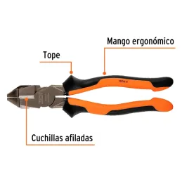 Alicates universal 9" Aislado 1000v ComfortGrip CrVanadio Truper 12351 Truper-Alicates universal 9" Aislado 1000v ComfortGrip Cr