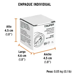 Manometro Chico para compresores Grupo1, Truper 102067 Truper-Manometro Chico para compresores Grupo1, Truper 102067Para compres
