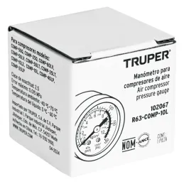 Manometro Chico para compresores Grupo1, Truper 102067 Truper-Manometro Chico para compresores Grupo1, Truper 102067Para compres
