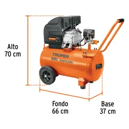 Compresoras de Aire de 3.5 HP 50L, Arranque Automatico, COMP-50LT-260 11837 Truper Truper-Compresoras de Aire de 3.5 HP 50L, Arr