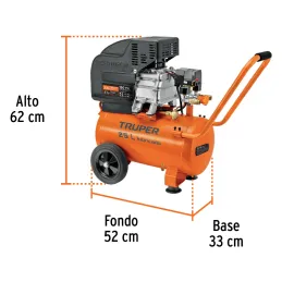 Compresoras de Aire de 3HP 25 Litros, Arranque Automatico, COMP-25LT-260 11836 Truper Truper-Compresora de Aire de 25 Litros, Ar