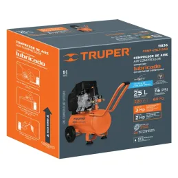 Compresoras de Aire de 3HP 25 Litros, Arranque Automatico, COMP-25LT-260 11836 Truper Truper-Compresora de Aire de 25 Litros, Ar
