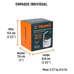 Compresor para Anillos de Piston, para Gasolina, Apertura Min 54mm Max 127mm Altura 76mm, CO-AN-PI 14536 Truper Truper-Compresor