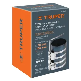 Compresor para Anillos de Piston, para Diesel, Apertura Min 70mm Max 160mm Altura 153mm, CO-AN-DI 14522 Truper Truper-Compresor 