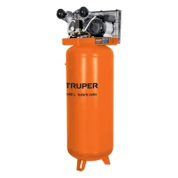 Compresoras de Aire de 4HP 240L Vertical, Uso Ininterrumpido Arranque Automatico, Truper COMP-240LVC 102130 Truper-Compresoras d