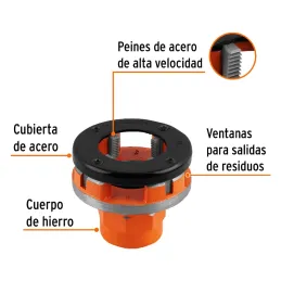 Dado para Tarraja 2" Cuerda 11 1/2NPT Compatible con TA851, D-850-2 13084 Truper Truper-Dado para Tarraja 2" Cuerda 11 1/2NPT Co
