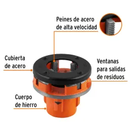 Dado para Tarraja 1 1/2" Cuerda 11 1/2NPT Compatible con TA851, D-850-1-1/2 13082 Truper Truper-Dado para Tarraja 1 1/2" Cuerda 